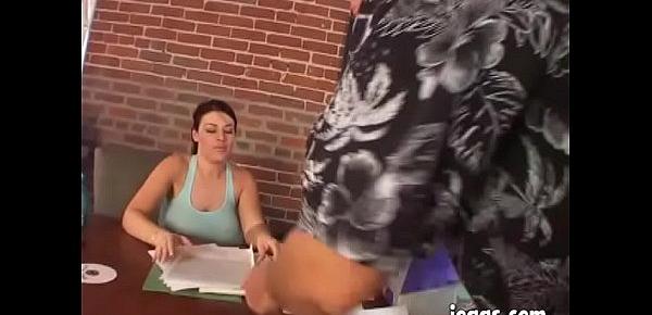  Daphne Rosen gets fucked by old bald boss